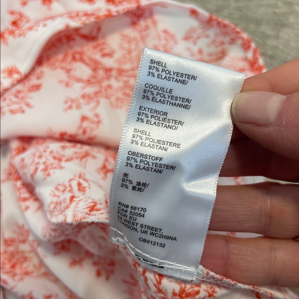 NWT Urban Outfitters Red and White Patterned Slip Dress Spaghetti Straps Small S - Picture 9 of 11